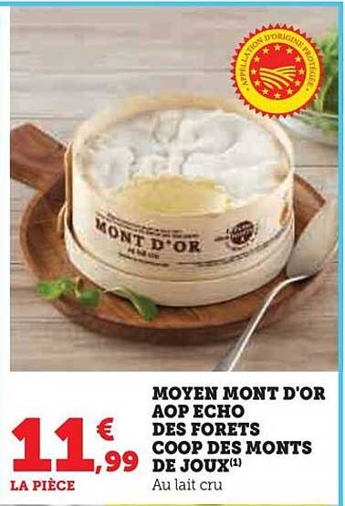 moyen mont d'or aop echo des forêts coop des monts de joux