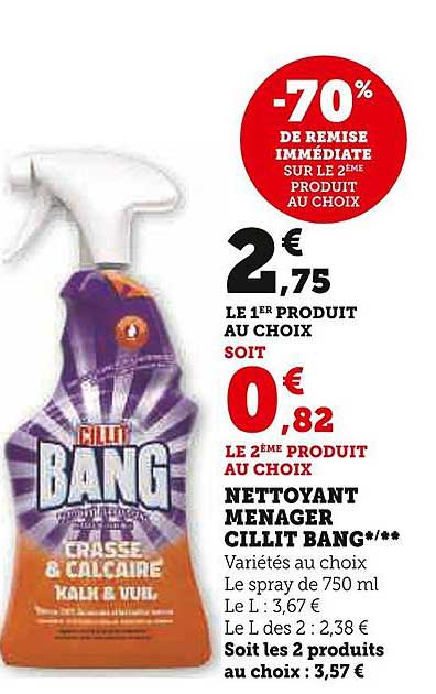 nettoyant ménager cillit bang