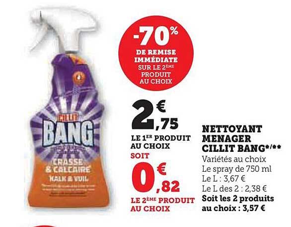 nettoyant ménager cillit bang