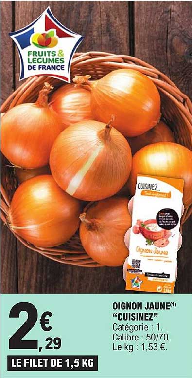 oignon jaune "cuisinez"