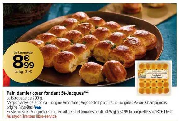 pain damier coeur fondant st-jacques