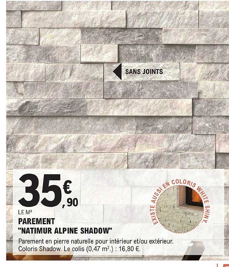 parement "natimur alpine shadow"