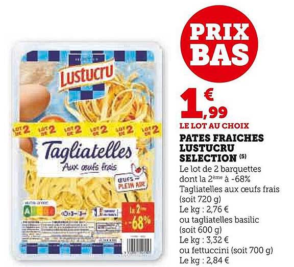 Pâtes Fraîches Lustucru Sélection