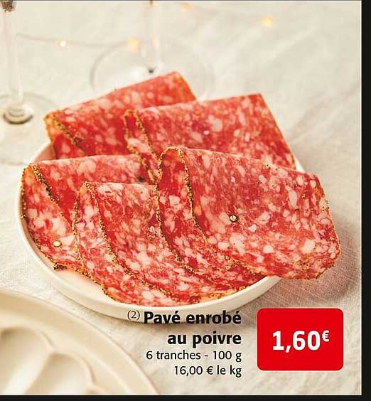 pavé enrobé au poivre