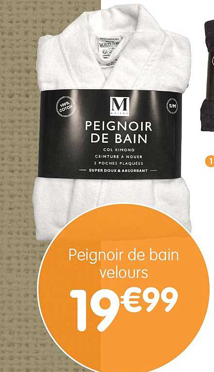 Peignoir De Bain Velours