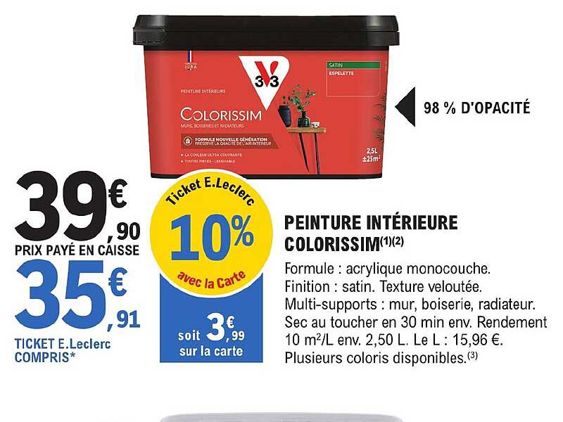 Peinture Intérieure Colorissim