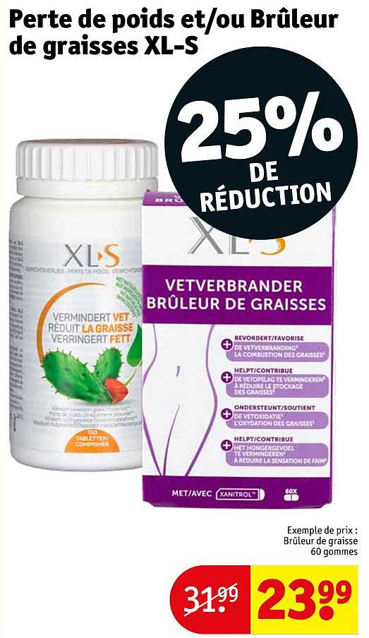 perte de poids et/ou brûleur de graisses xl-s