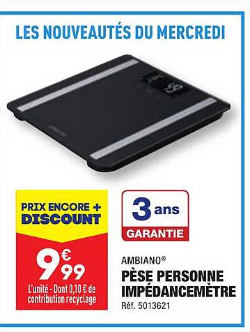 pèse personne impédancemètre ambiano