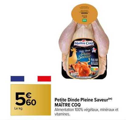 petite dinde pleine saveur maître coq