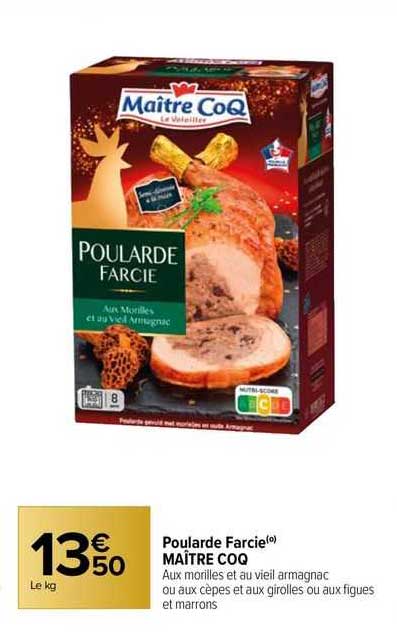 poularde farcie maître coq