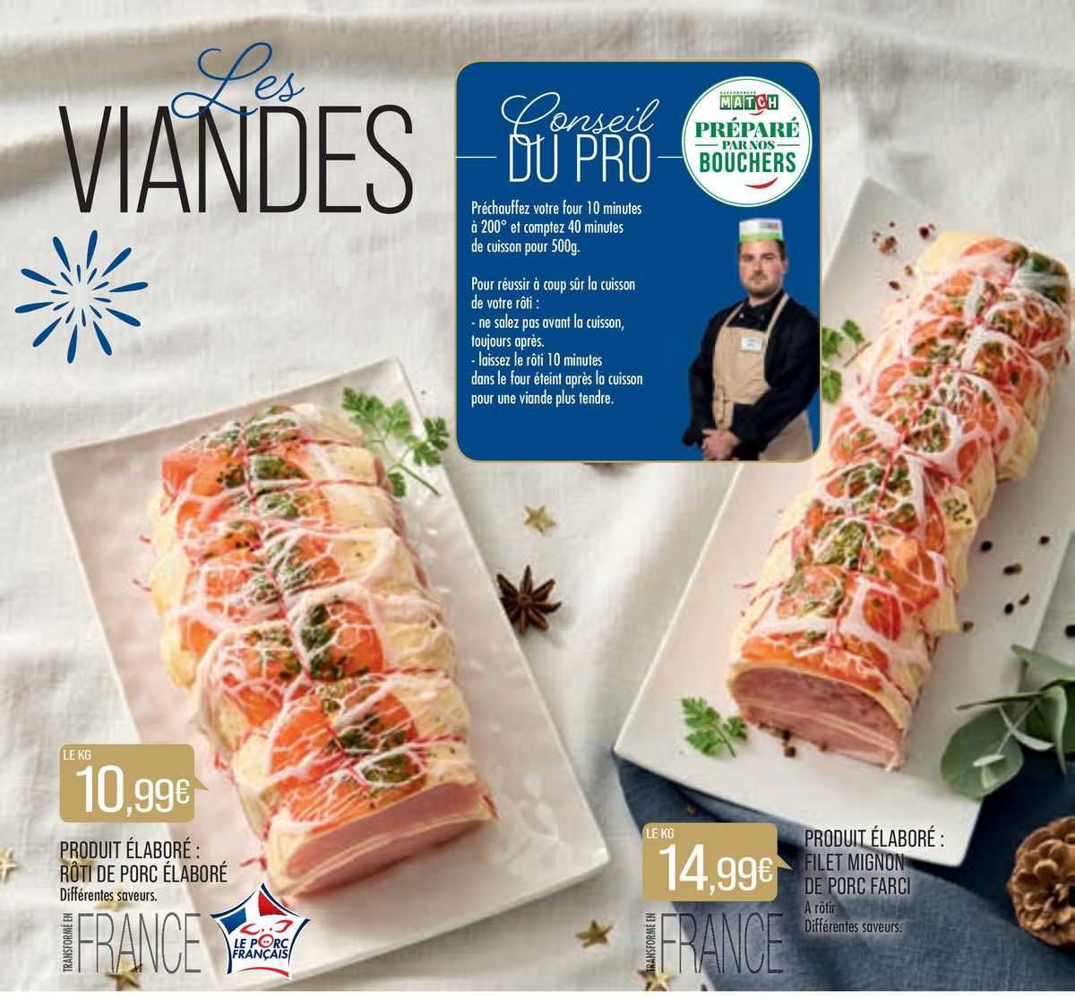 Produit élaboré: Rôti De Porc élaboré Produit élaboré: Filet Mignon De Porc Farci