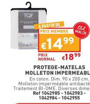 protège-matelas molleton impermeable