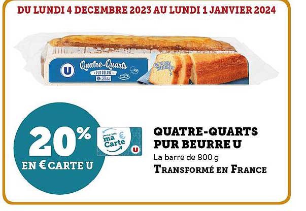 quatre-quarts pur beurre u