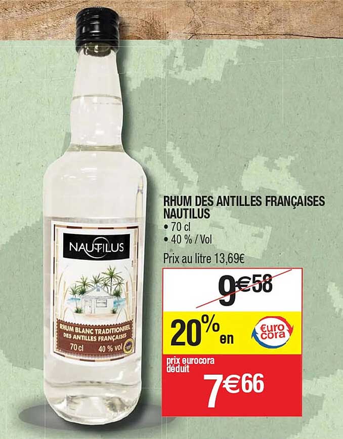 rhum des antilles françaises nautilus