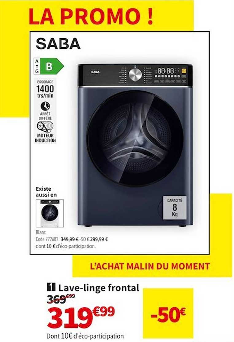 saba lave-linge frontal