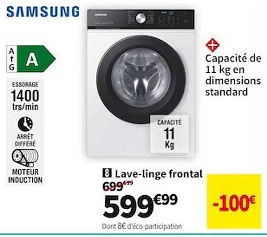 samsung lave-linge frontal