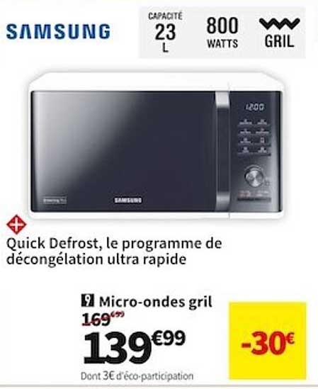 samsung micro-ondes gril