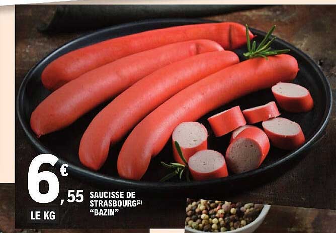 saucisse de strasbourg bazin
