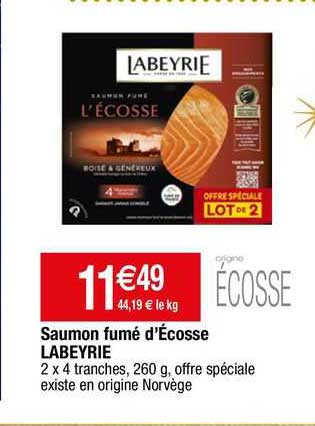 saumon fumé d'écosse labeyrie