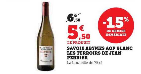Savoie Abymes Aop Blanc Les Terroirs De Jean Perrier