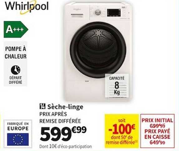 sèche-linge whirlpool
