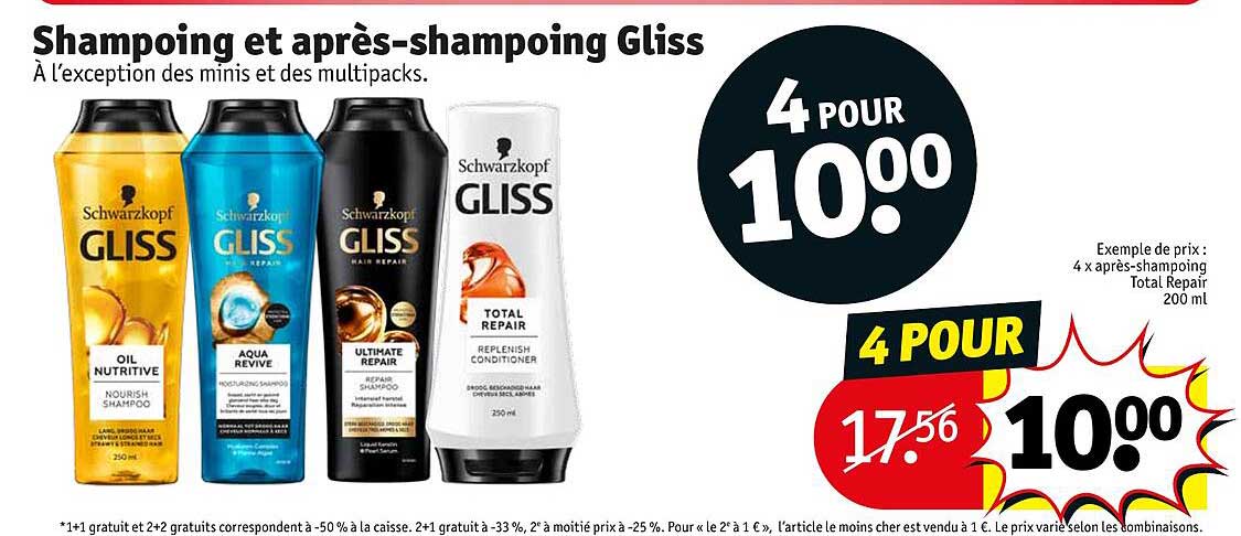 shampoing et après-shampoing gliss