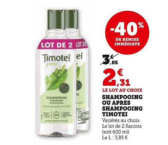 Shampooing Ou Après Shampooing Timotei