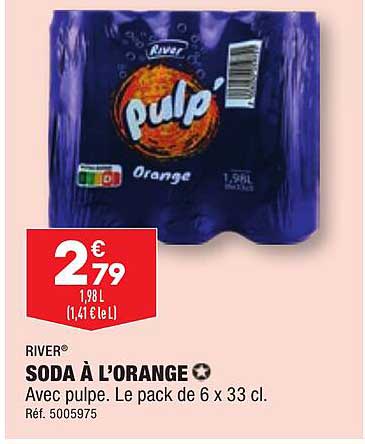 soda à l'orange river