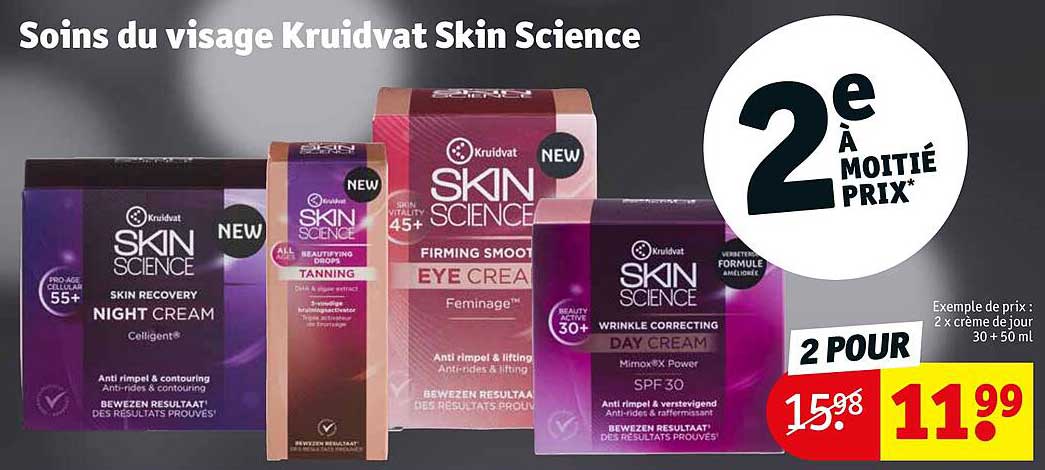 soins du visage kruidvat skin science