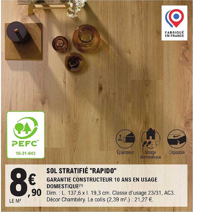 sol stratifié "rapido"