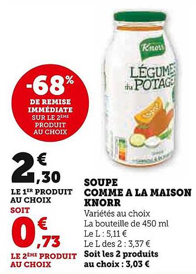 soupe comme à la maison knorr