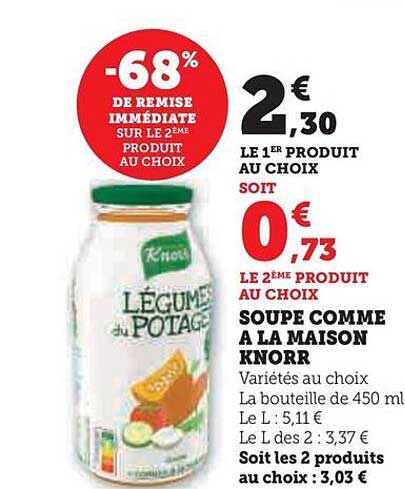 soupe comme à la maison knorr