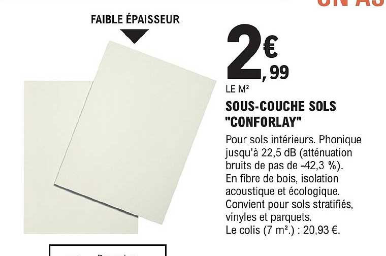 sous-couche sols "conforlay"
