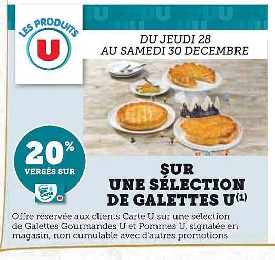 sur une selection de galettes u