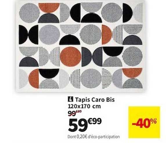 tapis caro bis 120 x 170 cm
