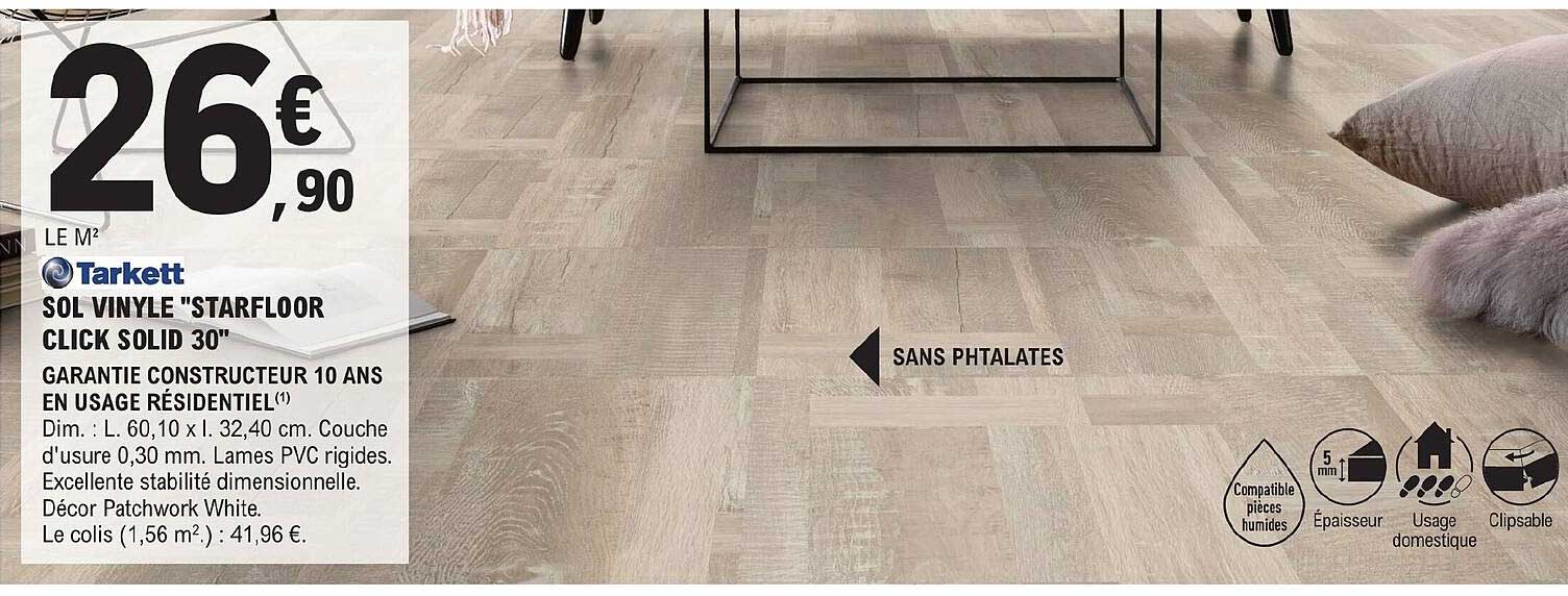 tarkett sol vinyle "starfloor click solid 30"