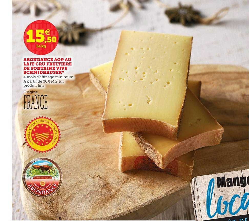 abondance aop au lait cru fruitière de fontaine vive schmidhauser