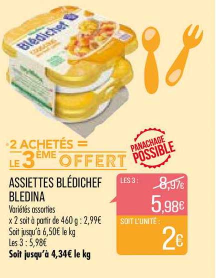 Assiettes Blédichef Blédina