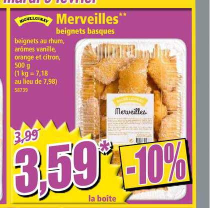 beignets basques merveilles