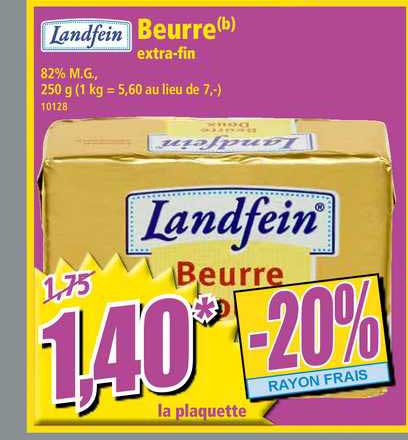 beurre extra-fin landfein