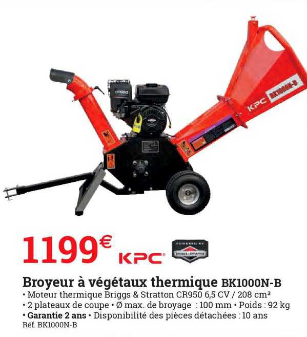broyeur à végétaux thermique kpc