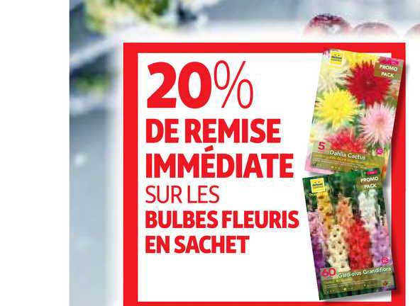 bulbes fleuris en sachet