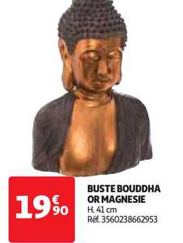 buste bouddha or magnesie