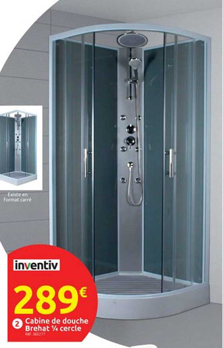 cabine de douche brehat 1-4 cercle