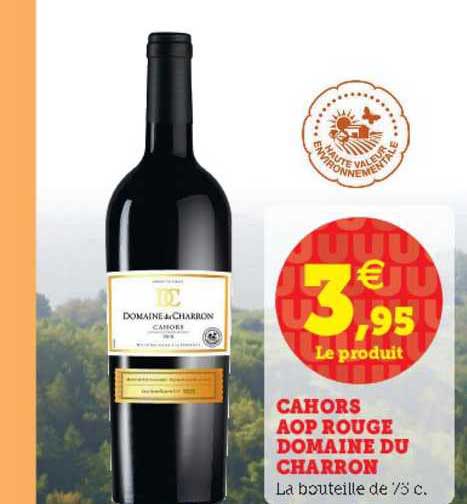 Cahors Aop Rouge Domaine Du Charron