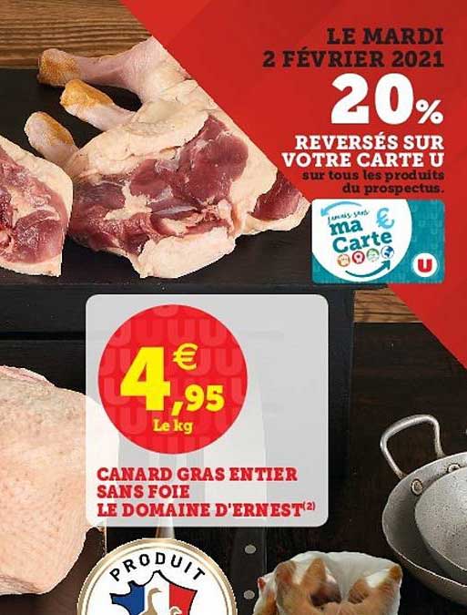 Canard Gras Entier Sans Foie Le Domaine D'ernest