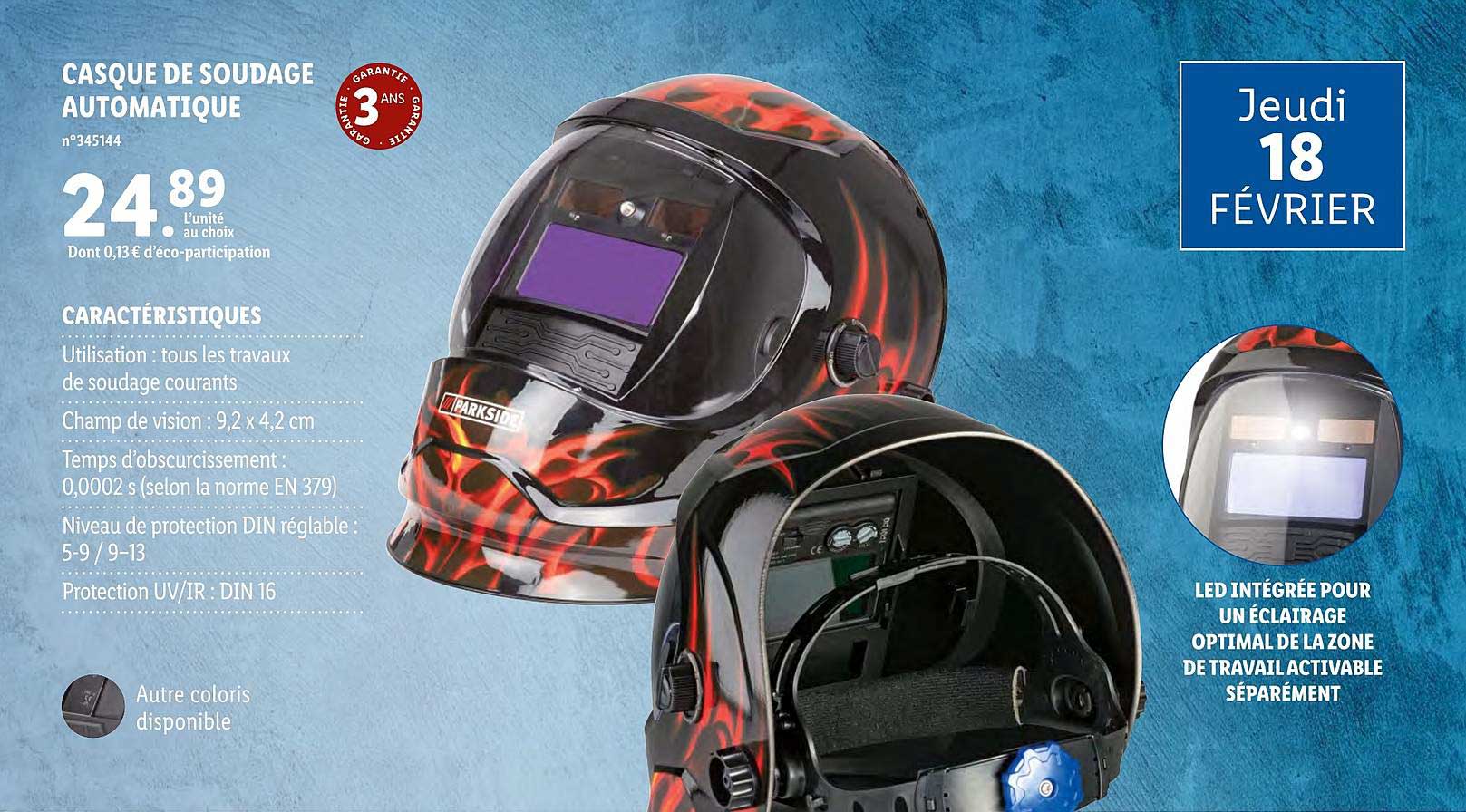 Casque De Soudage Automatique