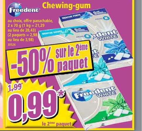 chewing-gum freedent