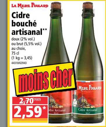 Cidre Bouché Artisanal La Mère Poulard