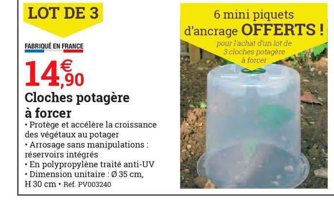 cloches potagère à forcer